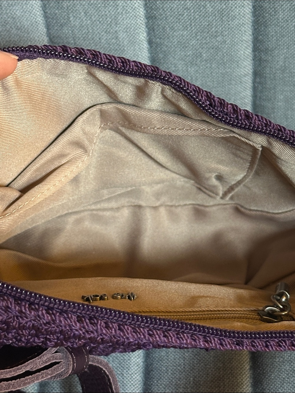 The Sak Woven Plum Crossbody Bag with Adjustable Strap - Picture 5 of 5